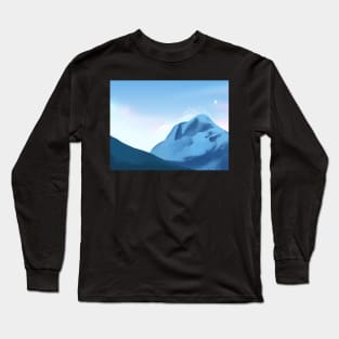 Hiking Mountain in the Cold Winter Long Sleeve T-Shirt